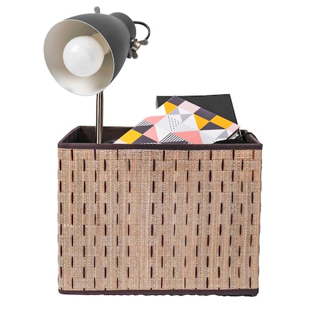 Vintiquewise Beige Foldable Decorative Storage Box for Living Room, Bedroom, Dining, Playroom or Office QI004425-G